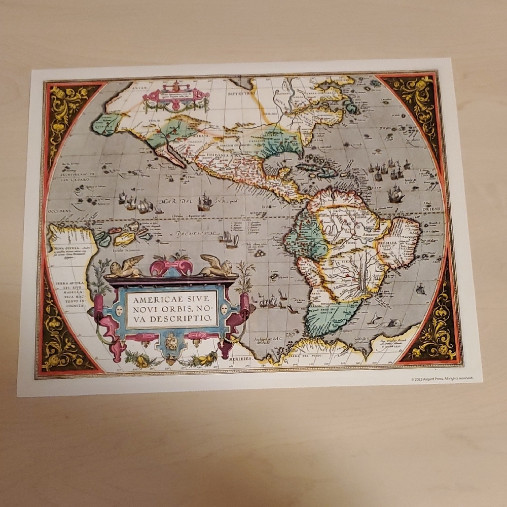 Americae Sive Novi Orbis, Nova Descriptio by Abraham Ortelius